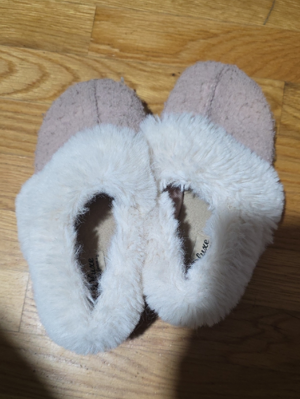 Cozy Plush Fur Lined Slippers in Blush Pink